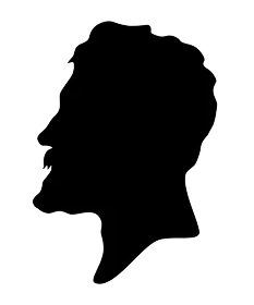 Jules Verne silhouette from Quill & Shadow