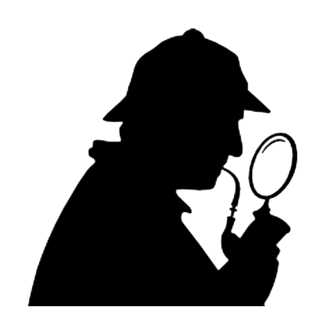 Arthur Conan Doyle silhouette from Quill & Shadow